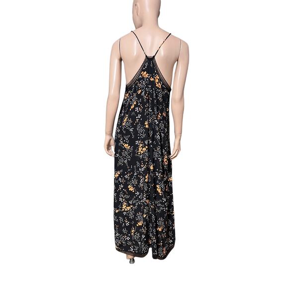 Zadig & Voltaire Risty Spark Flowers Long Dress Size S Sleeveless 100% Viscose - Picture 3 of 12